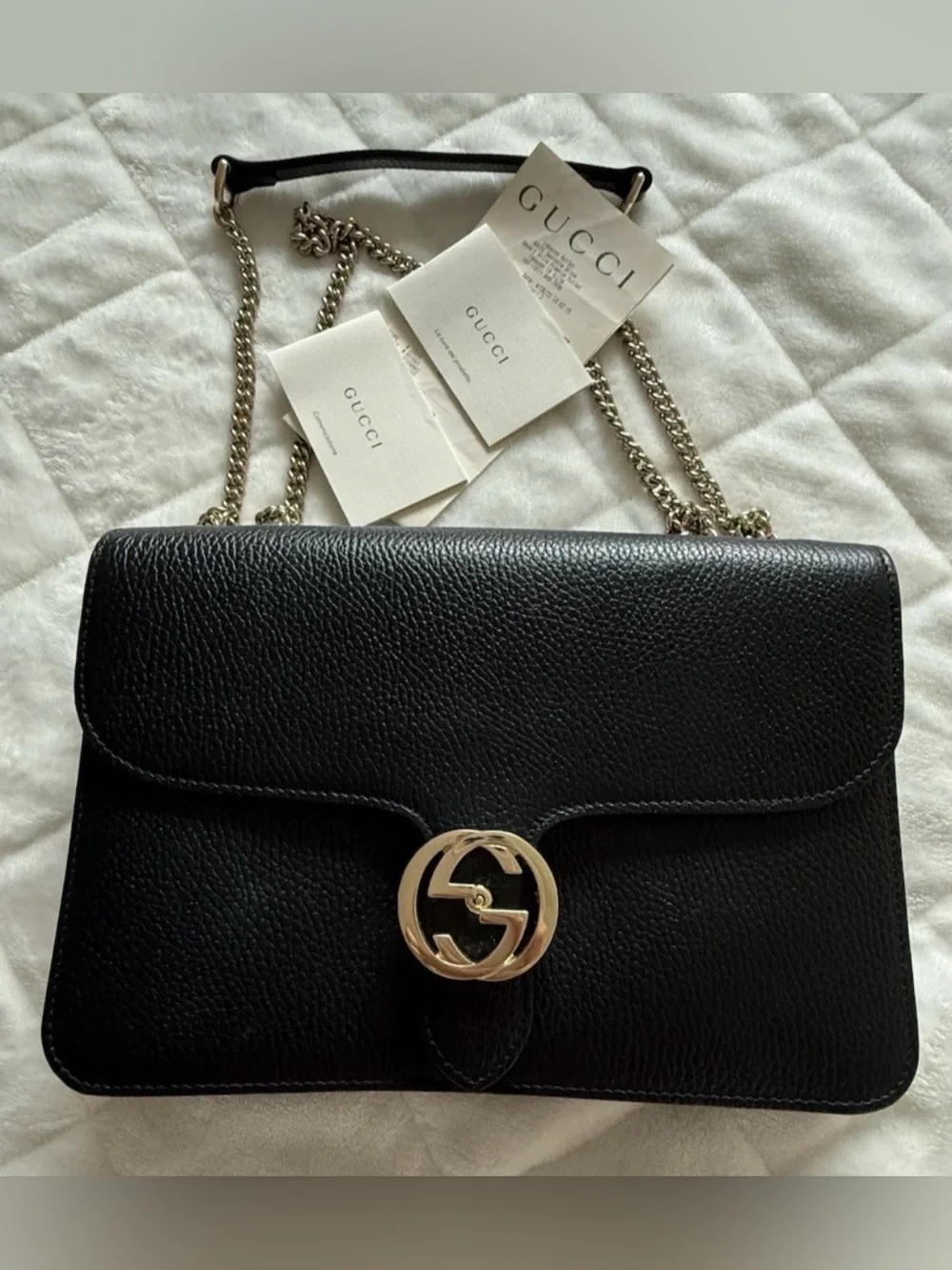 Gucci Marmont GG Interlocking large crossbody bag